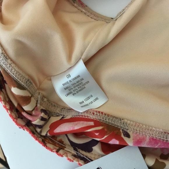 Garnet Hill Bikini Bottom Size 8 Floral NWT - Picture 4 of 4